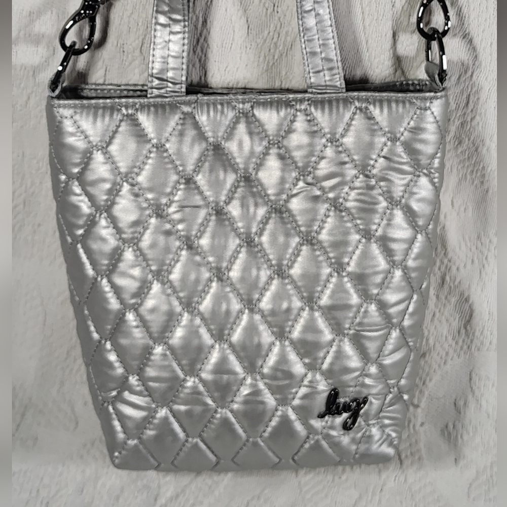 Lug Silver Quilted Tip Toe Mini Bag